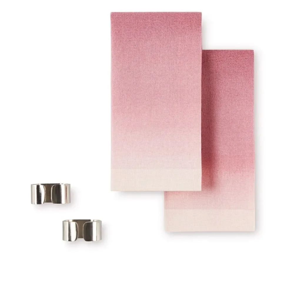 Dinning for two.Valentine's Day Table runner, placemats, napkins ring Bundle set